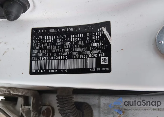 JHMCR6F30HC003142: 44480804