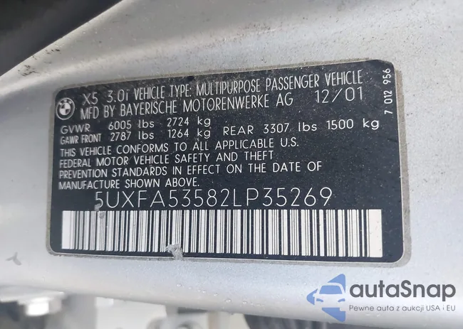 5UXFA53582LP35269: 44481070