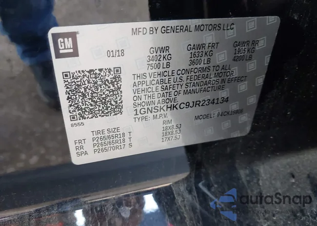 1GNSKHKC9JR234134: 44481168