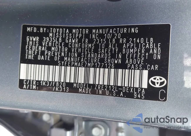 5YFEPMAE7MP177126: 44481875