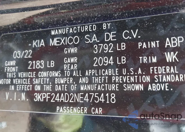 3KPF24AD2NE475418: 44481935