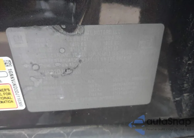 1GNKVJKD2DJ110300: 44481994