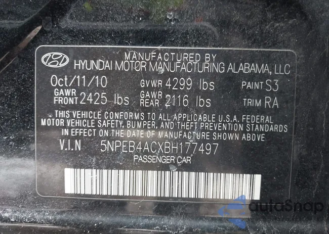 5NPEB4ACXBH177497: 44482015