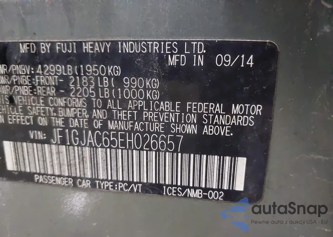 JF1GJAC65EH026657: 44481593