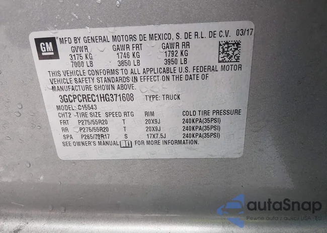 3GCPCREC1HG371608: 44482904