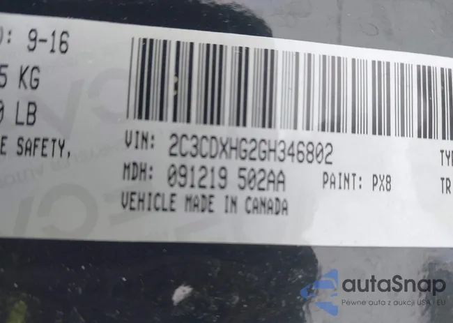 2C3CDXHG2GH346802: 44482951