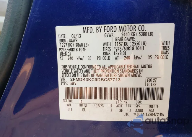 2FMDK3KC9DBC57713: 44482954