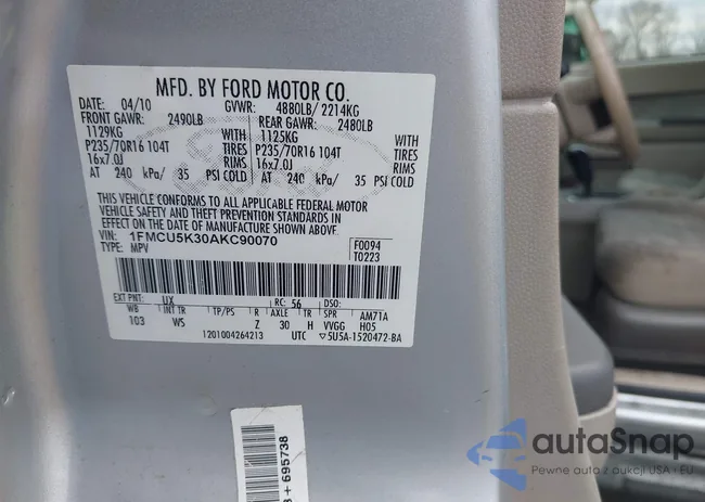 1FMCU5K30AKC90070: 44482988