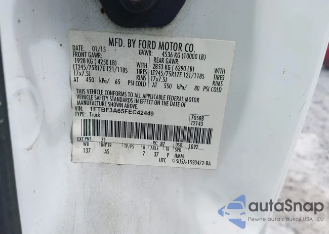 1FTBF3A65FEC42449: 44483011