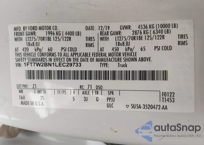 1FT7W2BN1LEC29733: 44483018