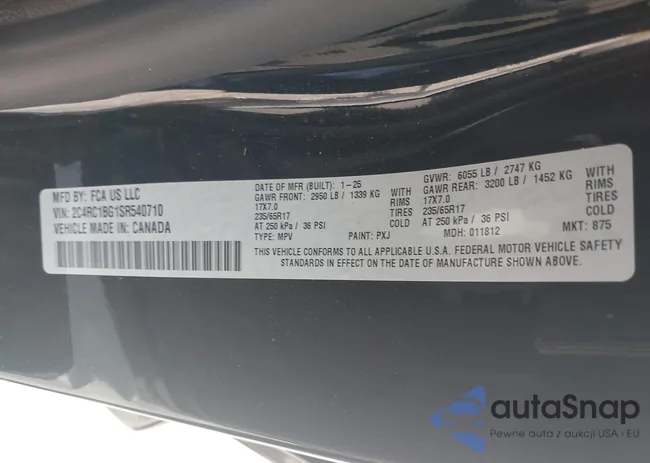 2C4RC1BG1SR540710: 44483053