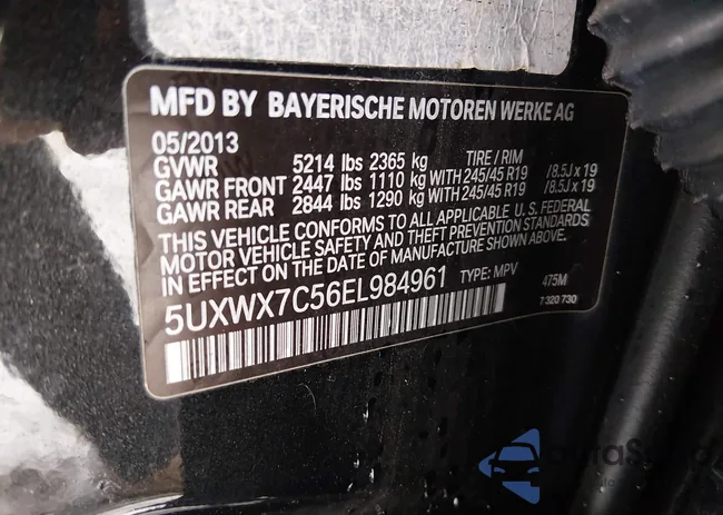 5UXWX7C56EL984961: 44482315