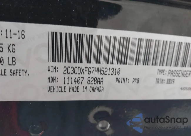 2C3CDXFG7HH521310: 44482446