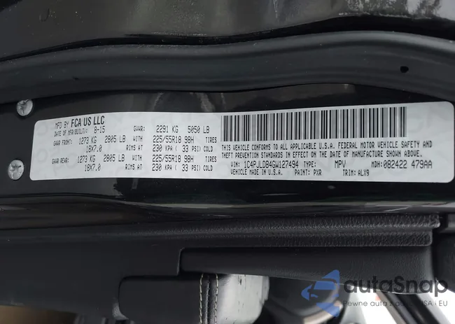 1C4PJLDB4GW127494: 44482535