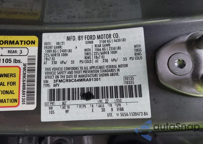 3FMCR9C64MRA91301: 44483706