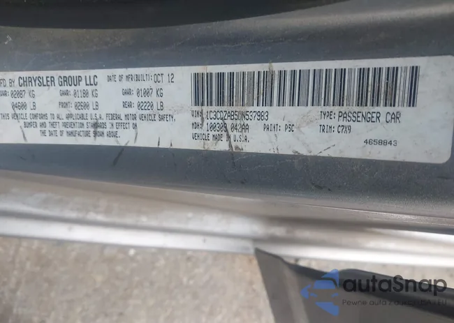 1C3CDZAB5DN537983: 44483718