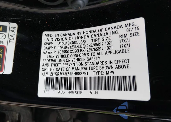 2HKRM4H71FH682791: 44483723