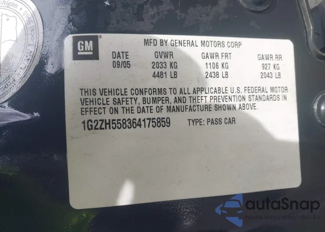 1G2ZH558364175859: 44483810