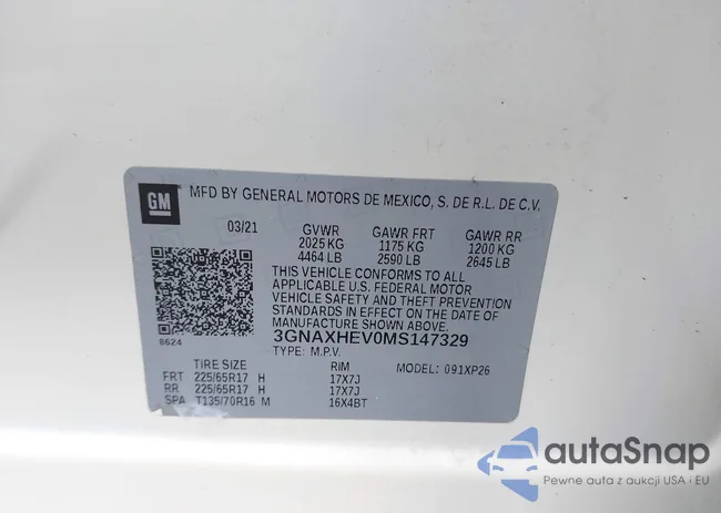 3GNAXHEV0MS147329: 44483833