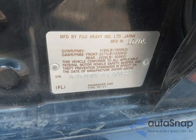 JF1GD70696L508223: 44483875