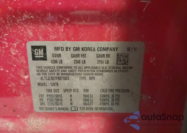 KL7CJLSB7FB071023: 44483957