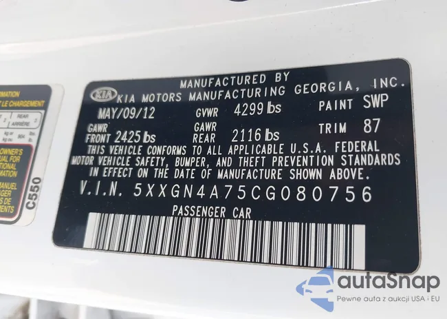 5XXGN4A75CG080756: 44484069