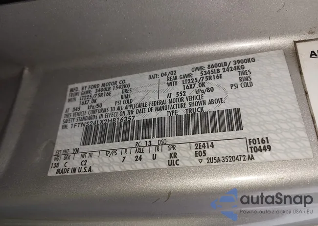 1FTNS24LX2HB16357: 44484100