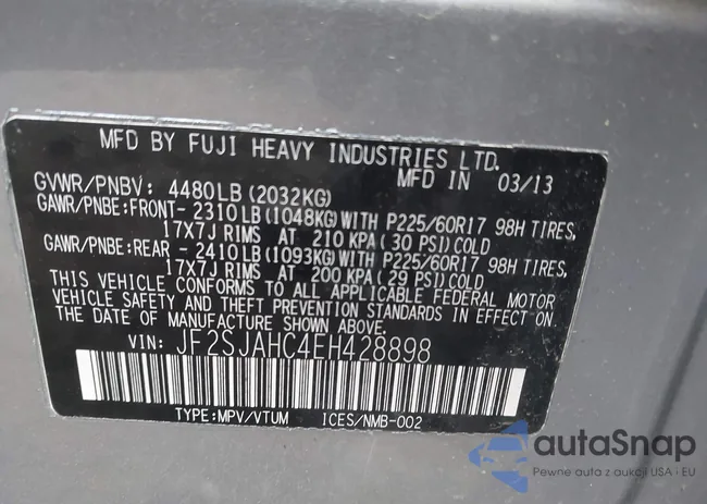 JF2SJAHC4EH428898: 44484101