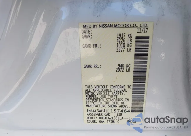 1N4AL3AP4JC157464: 44484120