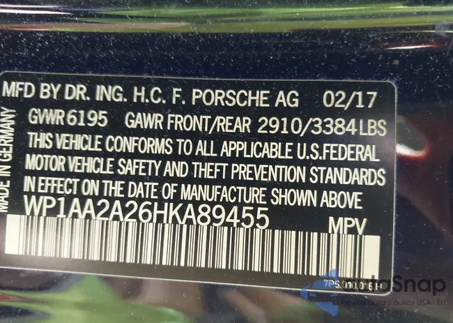 WP1AA2A26HKA89455: 44483412