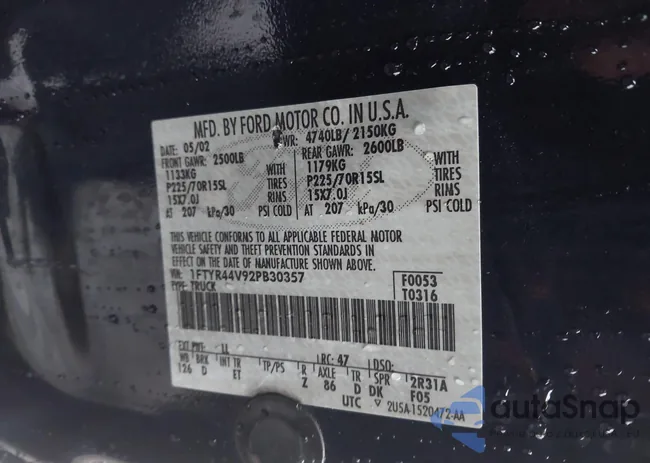 1FTYR44V92PB30357: 44483433