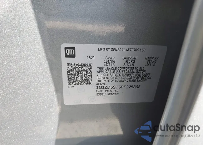 1G1ZD5ST5PF225868: 44483467