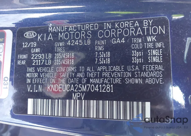 KNDEUCA25M7041281: 44483479