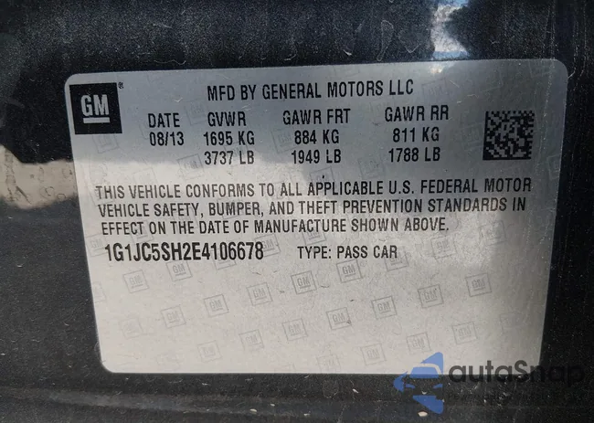 1G1JC5SH2E4106678: 44483500