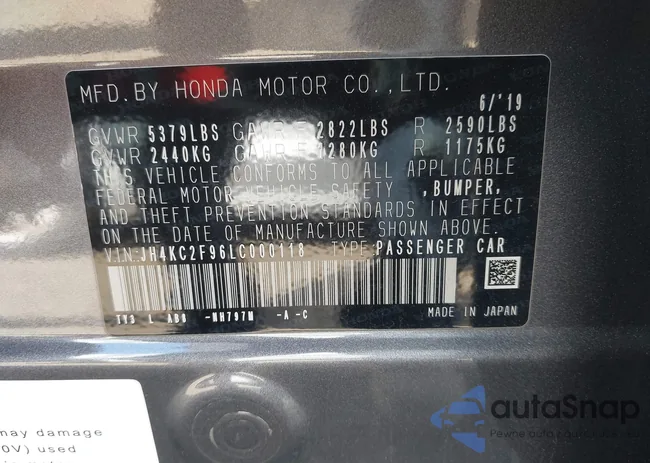 JH4KC2F96LC000118: 44483617