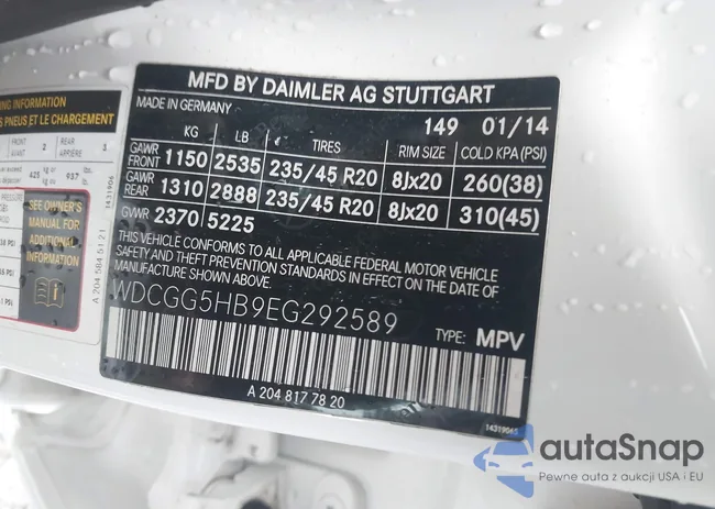 WDCGG5HB9EG292589: 44484719