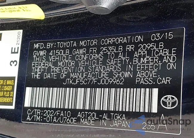 JTKJF5C77FJ009962: 44484722