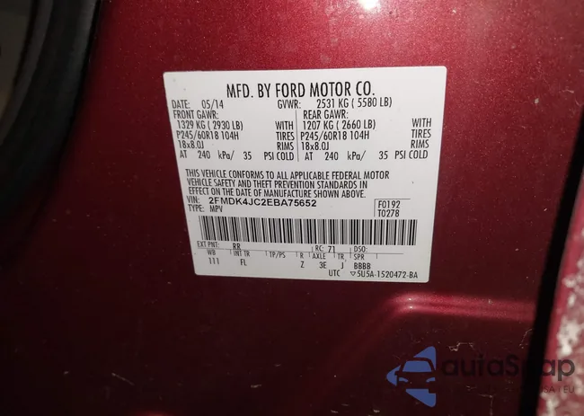 2FMDK4JC2EBA75652: 44484953