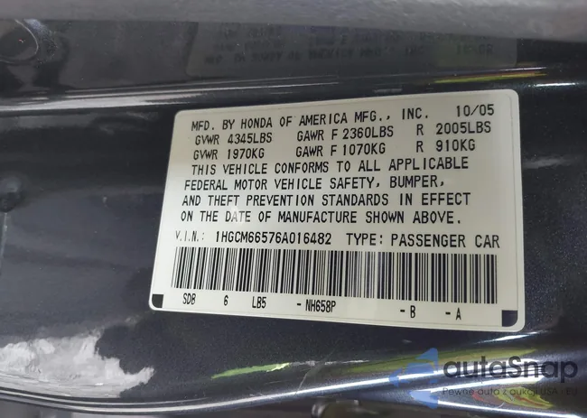 1HGCM66576A016482: 44484955