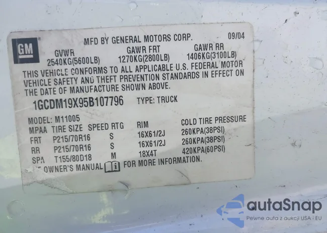 1GCDM19X95B107796: 44485003