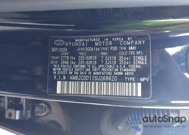 KM8JCDD11SU268620: 44485038