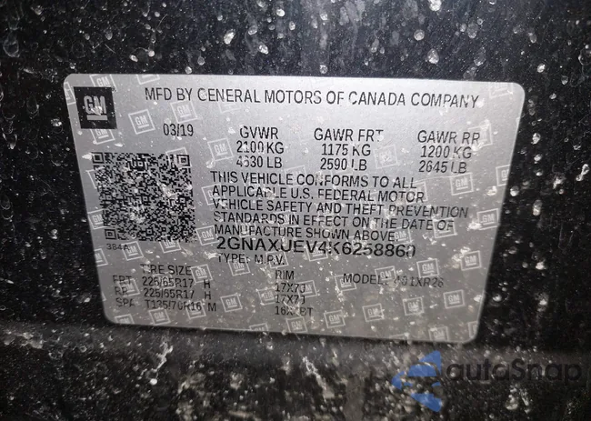 2GNAXUEV4K6258860: 44485077