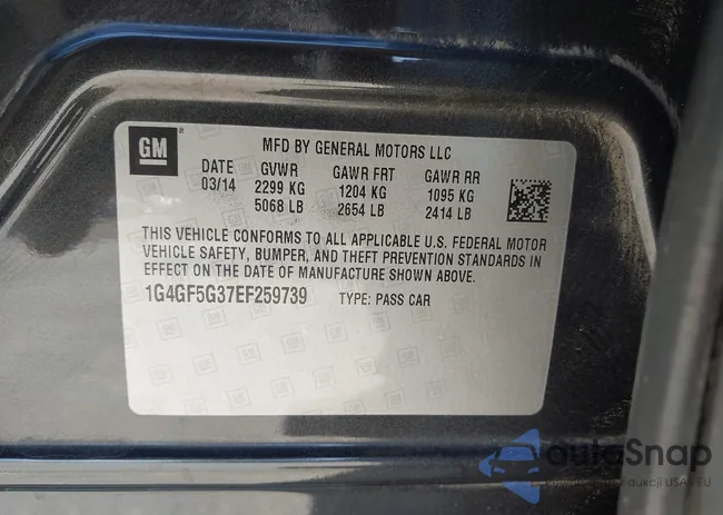 1G4GF5G37EF259739: 44485182