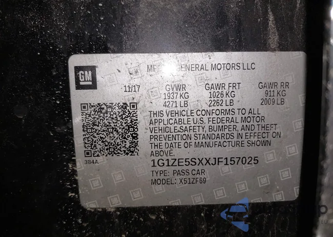 1G1ZE5SXXJF157025: 44485183