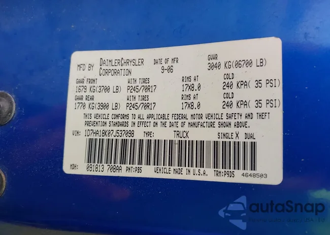 1D7HA18K07J537098: 44484324