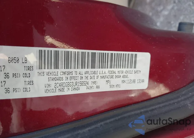 2C4RDGBG3JR156524: 44484398