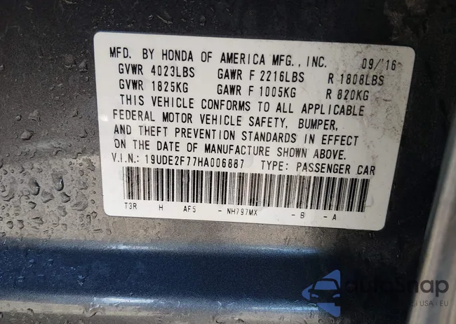 19UDE2F77HA006887: 44484445