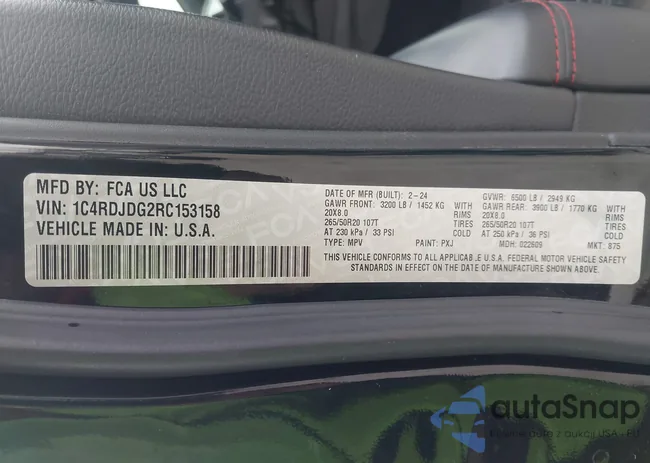 1C4RDJDG2RC153158: 44484516