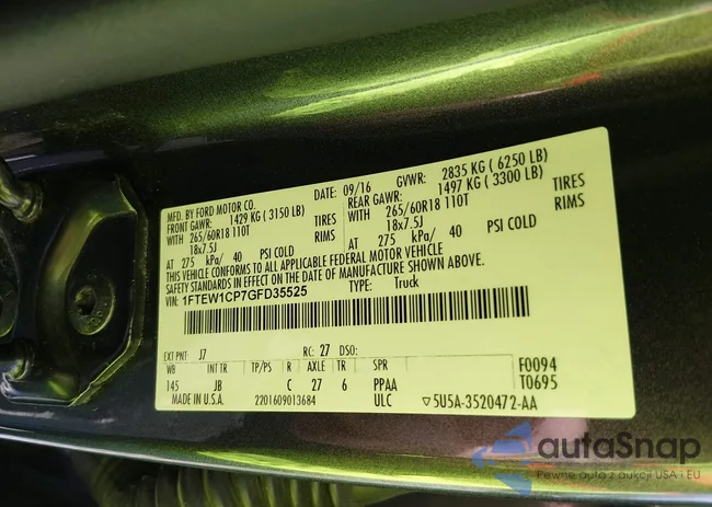 1FTEW1CP7GFD35525: 44484547