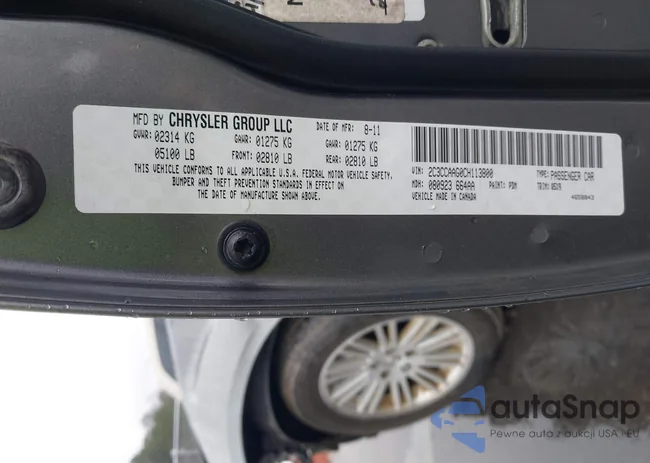 2C3CCAAG0CH113800: 44485722